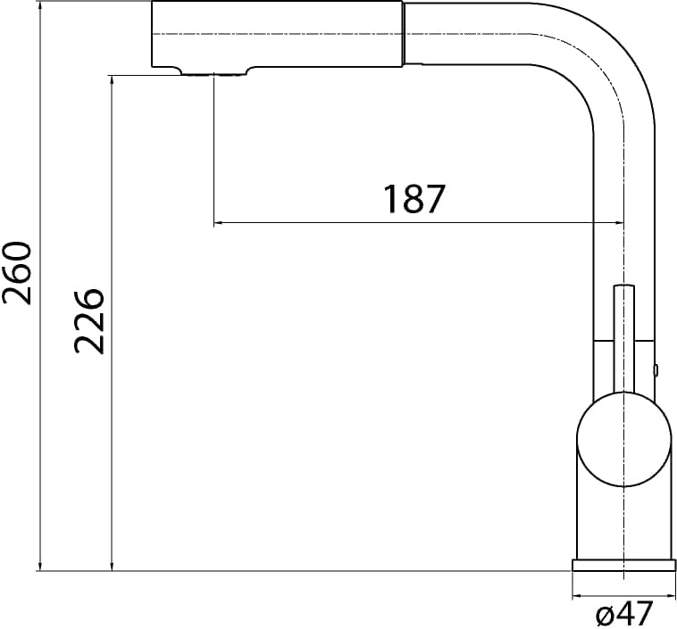 aquaSu® Spültischarmatur Naturi mit Wasserspar-Kartusche, Kosten-sparende Kaltwassermittelstellung,