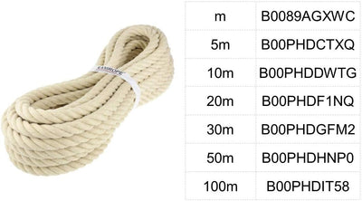 Kanirope® Polyhanfseil SPINTWIST ø30mm 30m 4-litzig