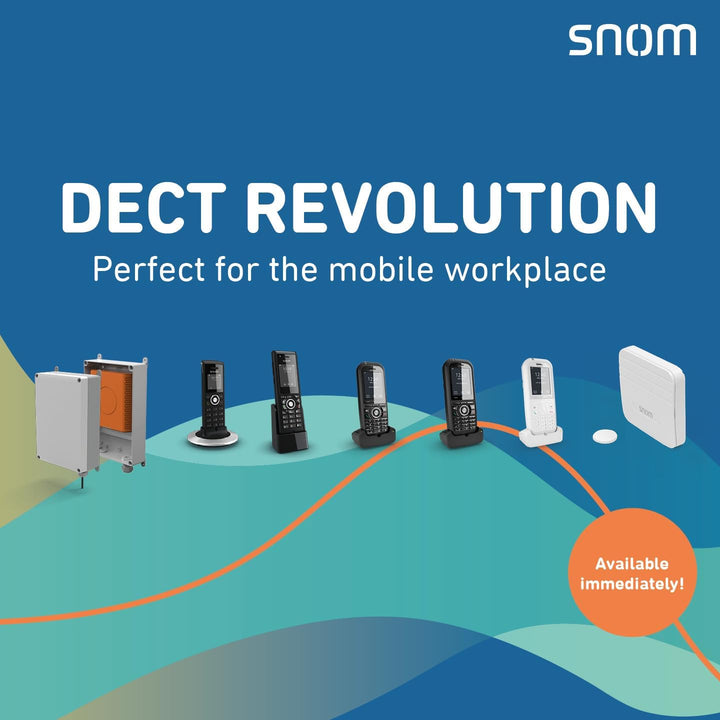 Snom M70 IP DECT Robustes Mobilteil EU / USA, VoIP, SIP, Bluetooth, HD, Alarmschlüssel, Vibration, P