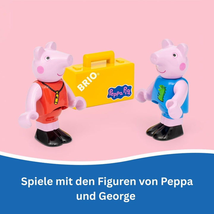 BRIO - Peppa Wutz Zug - Spielzeug-Eisenbahn zur beliebten Kleinkindserie Peppa Wutz - ab 3 Jahren -