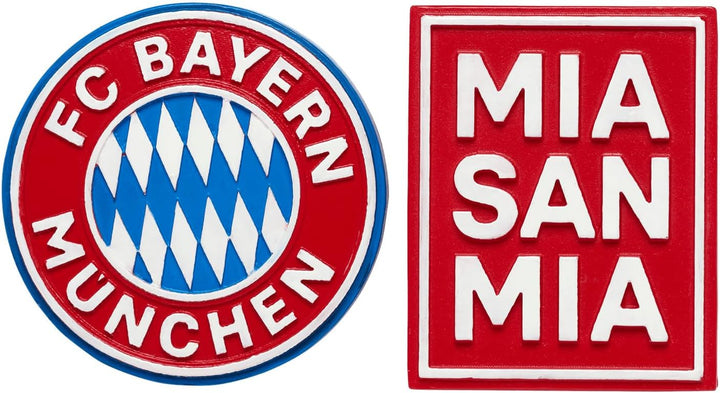 FC Bayern München Magnet Logo 2er-Set Rot I Fussball Einheitsgrösse, Einheitsgrösse