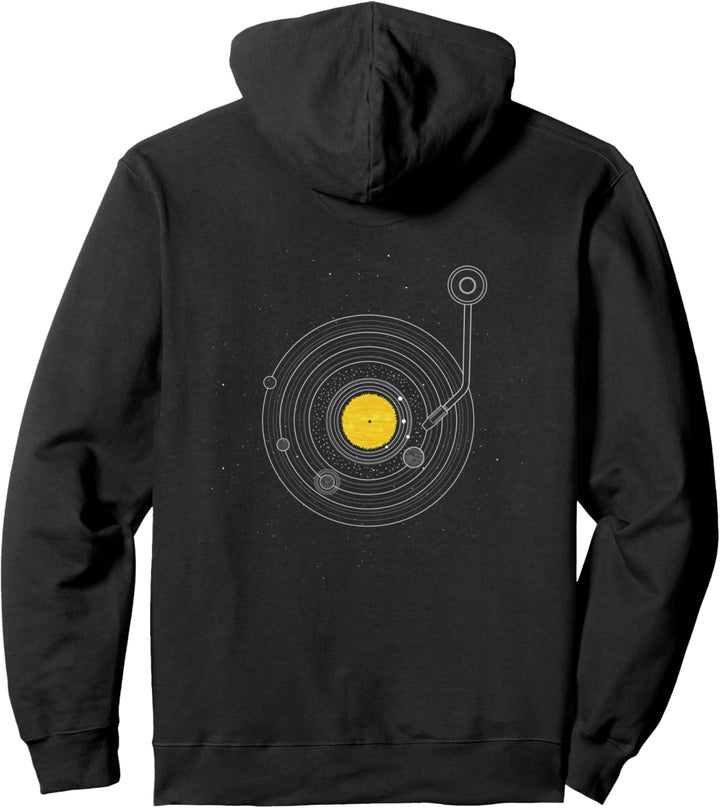 Schallplatte Sonnensystem Weltraumwissenschaft Astronomie Pullover Hoodie