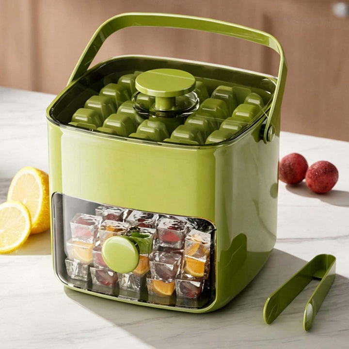 Klein Eiswürfelmaschine mit Presstyp Ice Cube Maker mit 48 Gitter Eiswürfelform Eiswürfelmaker mit S
