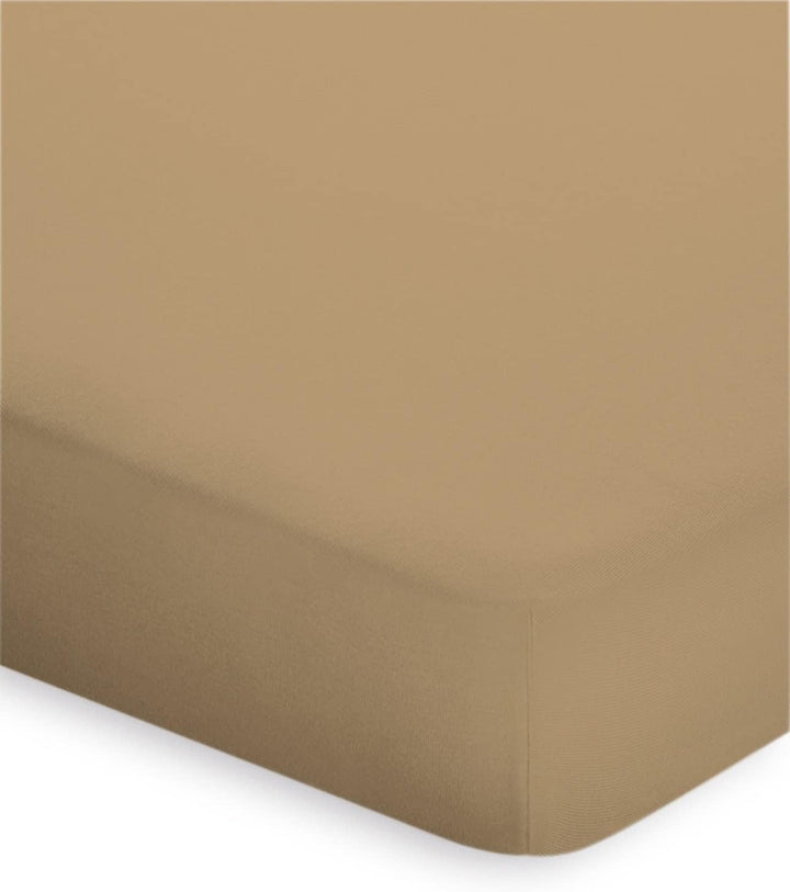 Bassetti Spannbettlaken Uni 189 Ottone Baumwolle/Elastan, Masse: 90cm x 190cm, 100cm x 220cm, 925999