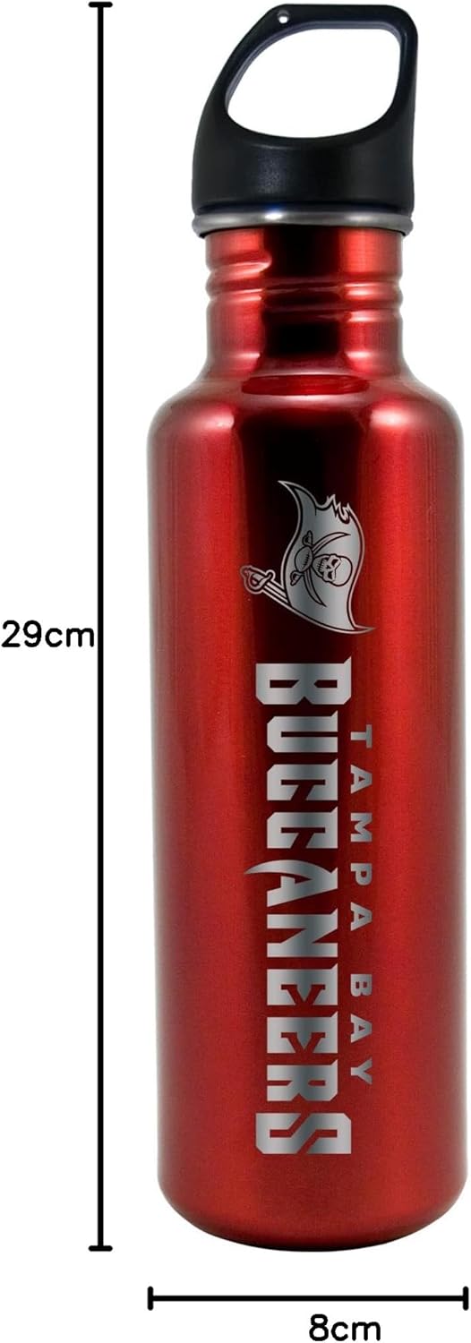 Tampa Bay Buccaneers NFL Trinkflasche Thermobecher Wasserflasche aus Edelstahl Lasergravur 750 ml