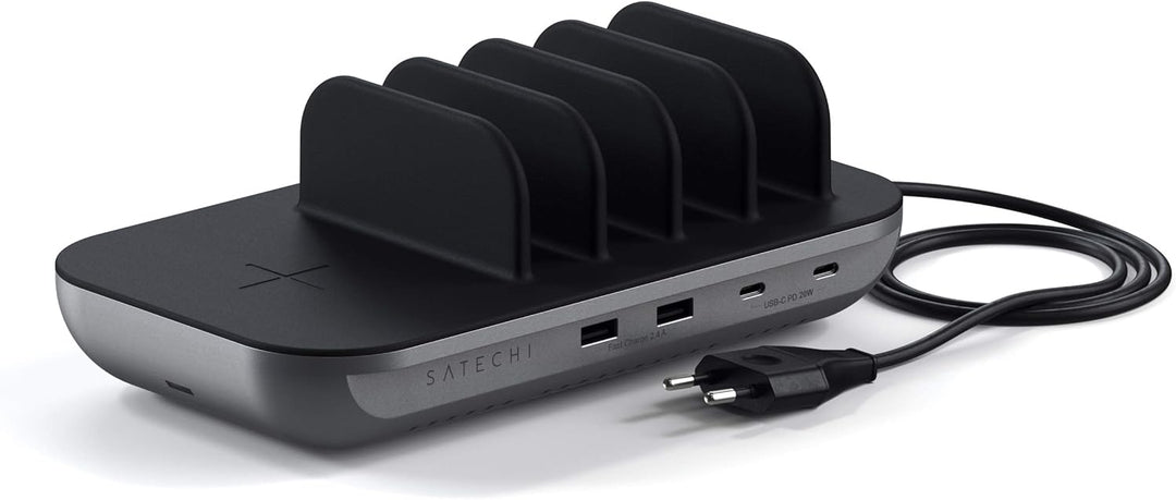 SATECHI Multi-Device-Ladestation mit kabellosem Laden – für iPad Air & Pro M4 M3 M2 M1, MacBook Air