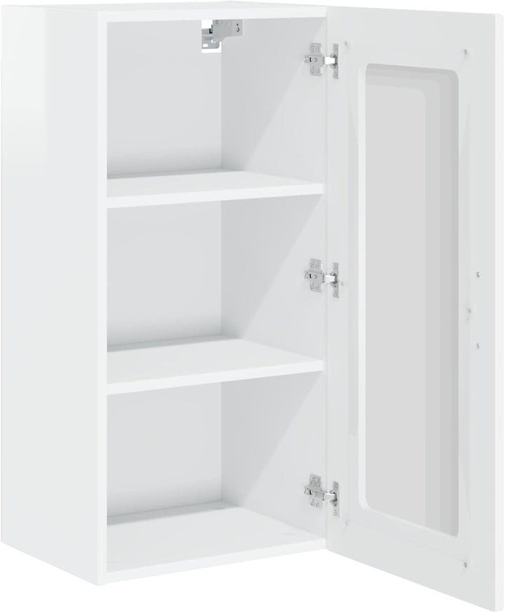 vidaXL Geschirrspülerfront Kalmar Hochglanz Weiss 40 x 31 x 80 cm, Eleganter moderner Küchenregal, g