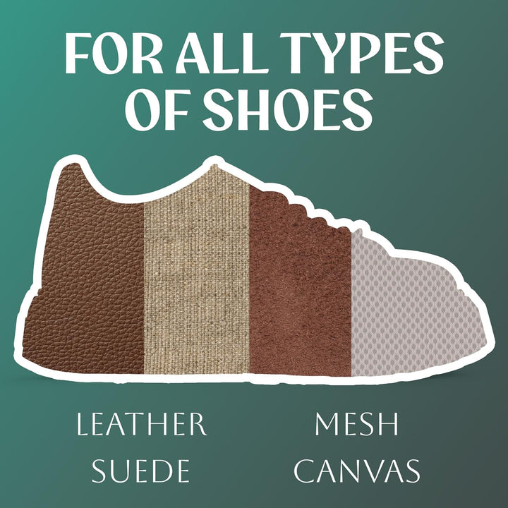 SULPO Sneaker Reinigungsset – pH-Neutrale Schuhputzsets, Bürste & Mikrofasertuch, Schonend für Leder