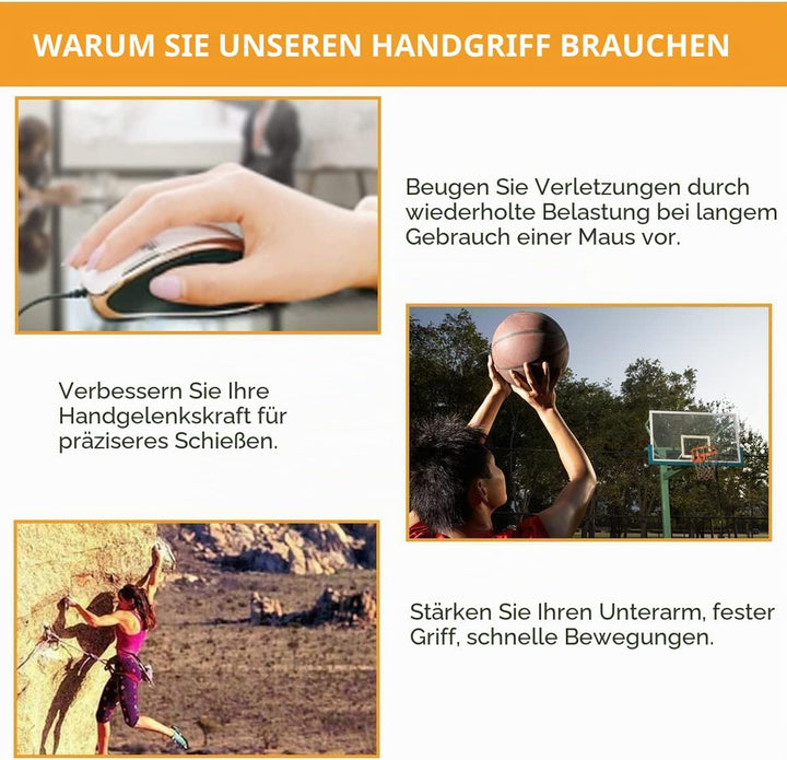 COVVY Handgriff-Stärker, 3er-Pack (150,200,250 LBS) Griffkrafttrainer, Unterarmstärker, Handstärker,