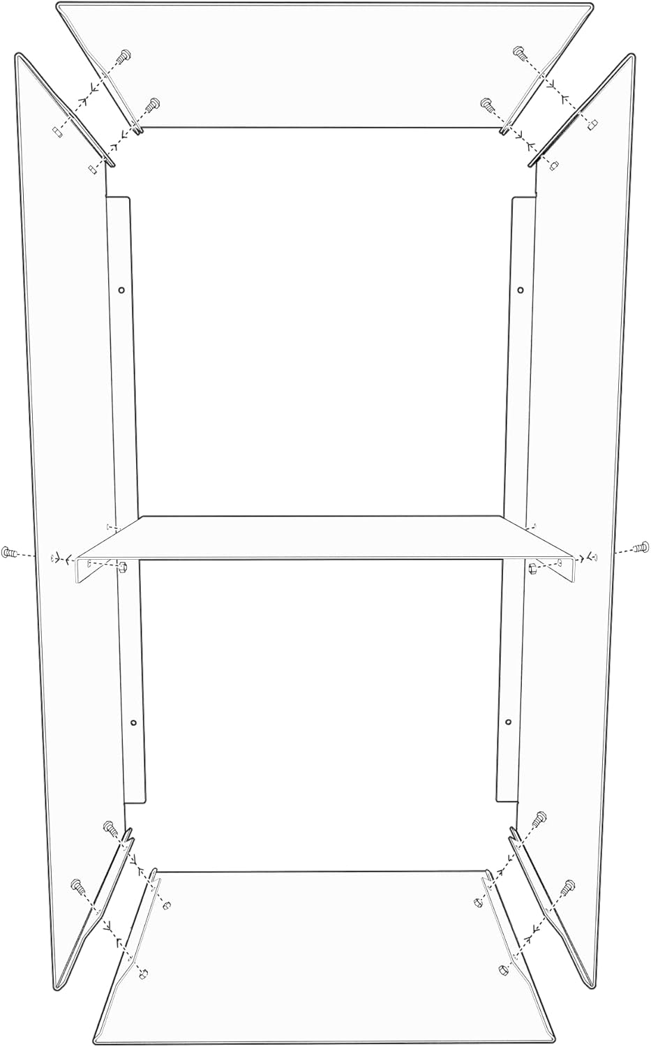 teileplus24 BHS7 Kaminholzregal Innen Aussen | Brennholzregal Metall | Kaminholzkorb | Industrial Lo