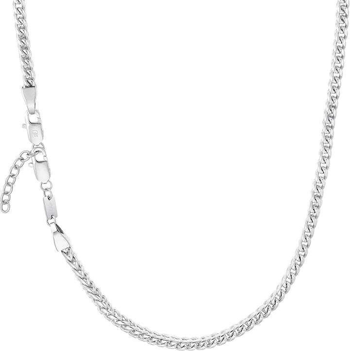 s.Oliver Halskette Edelstahl Herren Halsschmuck, 50+5 cm, Silber, Kommt in Schmuck Geschenk Box, 203