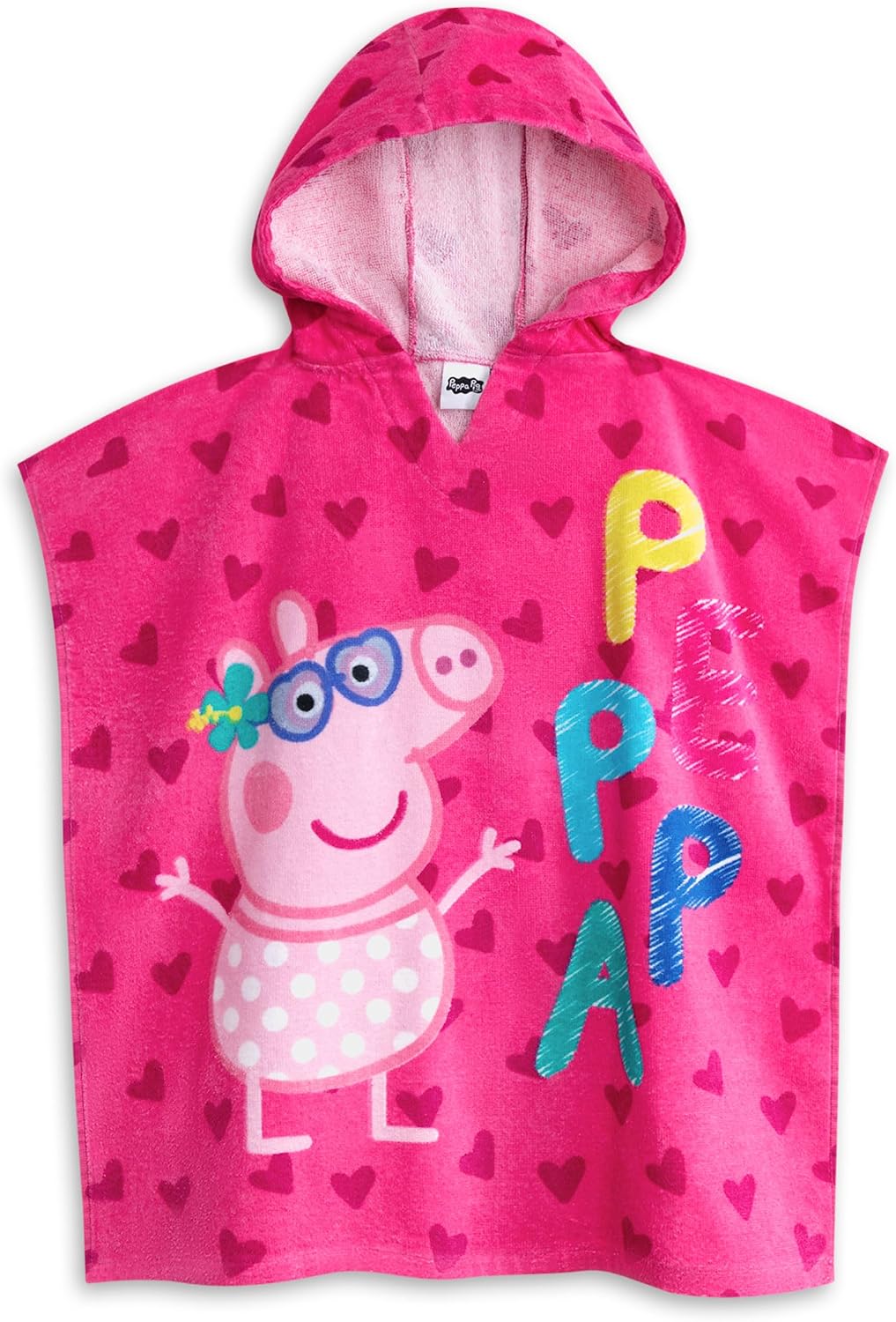Peppa Pig Girls Badeanzug &amp; Kapuzenhandtuch Poncho Set 3-4 Jahre Rosa, 3-4 Jahre Rosa
