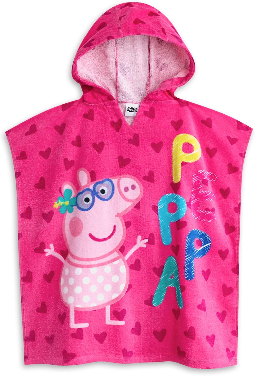 Peppa Pig Girls Badeanzug &amp; Kapuzenhandtuch Poncho Set 2-3 Jahre Rosa, 2-3 Jahre Rosa