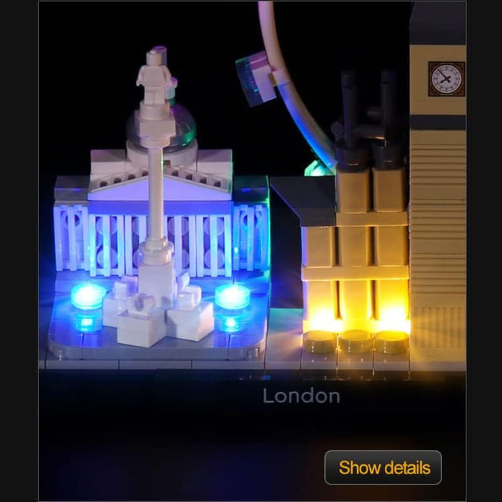BrickBling LED-Beleuchtung für Lego 21034 Architecture London Skyline City Sammelbausatz (kein Lego-