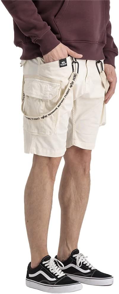Alpha Industries Herren Cargos Alpha Industries Utility Short Short für Herren 29 Jet Stream White,