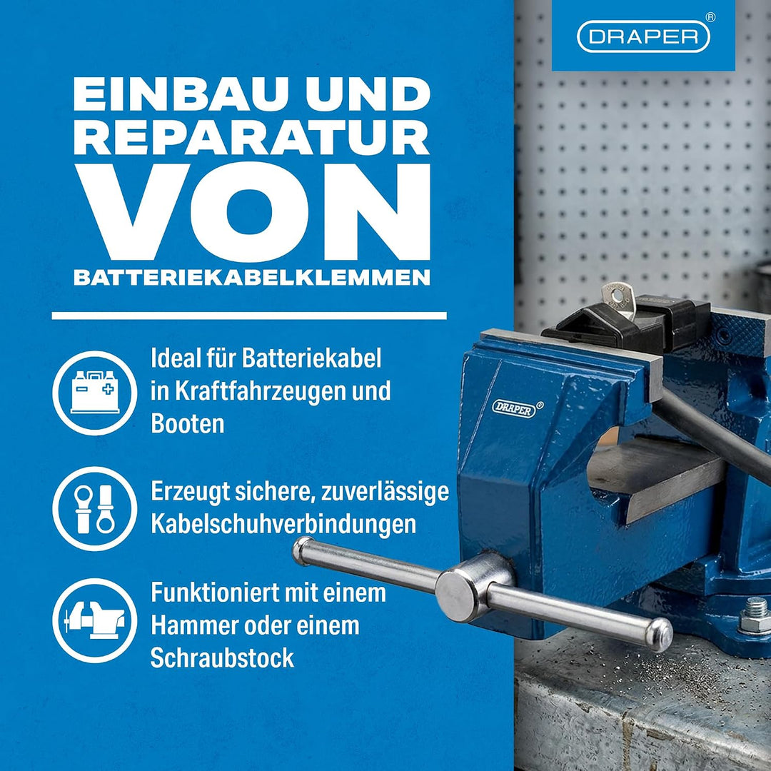 Draper 64335 Batterieklemmen-Crimpwerkzeug, Blau