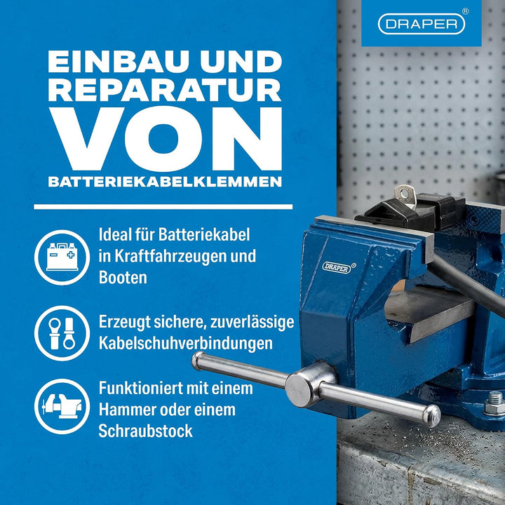 Draper 64335 Batterieklemmen-Crimpwerkzeug, Blau