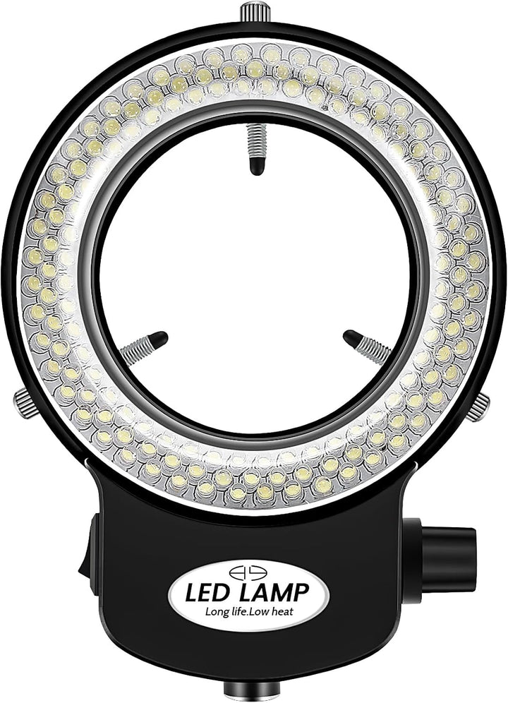144 LED Mikroskop Ringlicht Ringleuchte 0-100% Einstellbar Lampe für Microscope Ringbeleuchtung