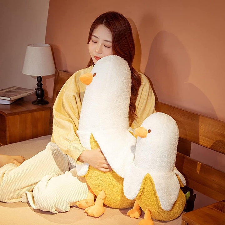 shownicer Plüschtier Banane Ente Stofftier, Kawaii Ente Plüsch, Banane Kuscheltier, Plüschkissen, We