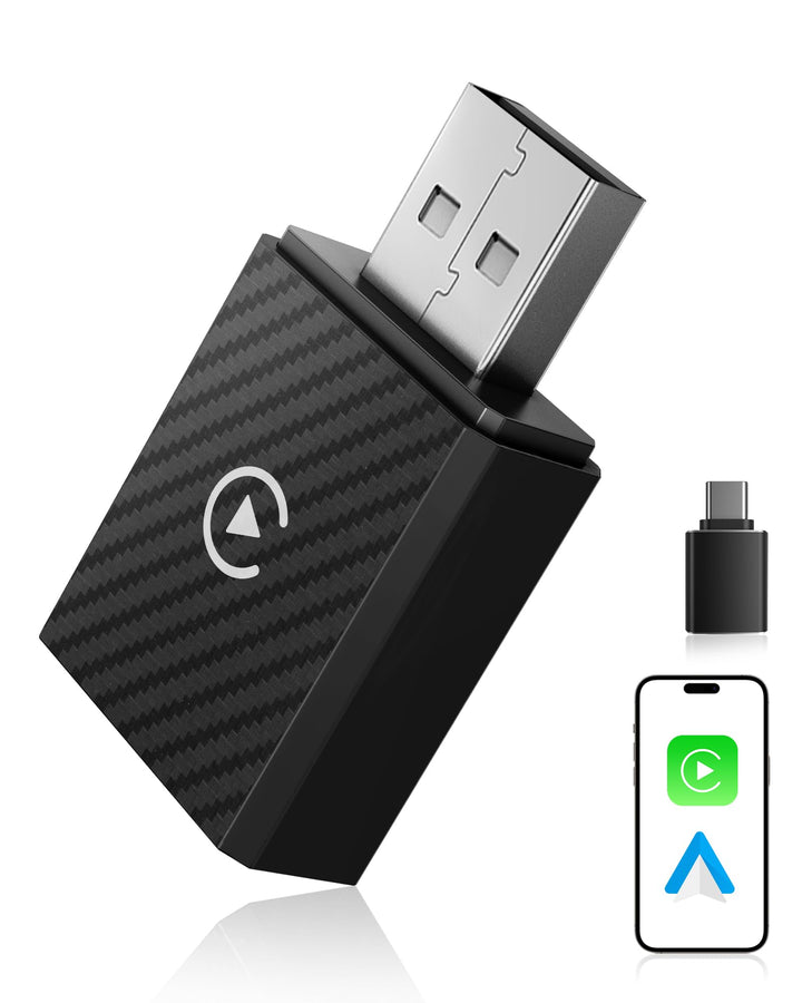 CarPlay und Android Auto Wireless Adapter 2 In 1, V5.4 Bluetooth Stabile Verbindung, Dualband WiFi 6