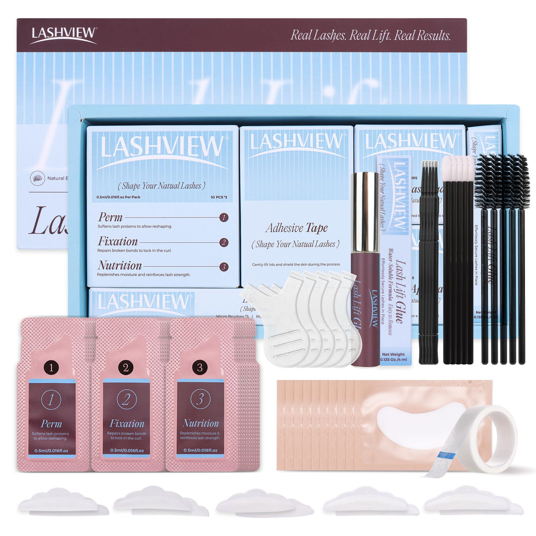 LASHVIEW Wimpernlifting Set, 2025 Aktualisiertes Lash Lifting Set,Wimpernverlängerung Kit Profession