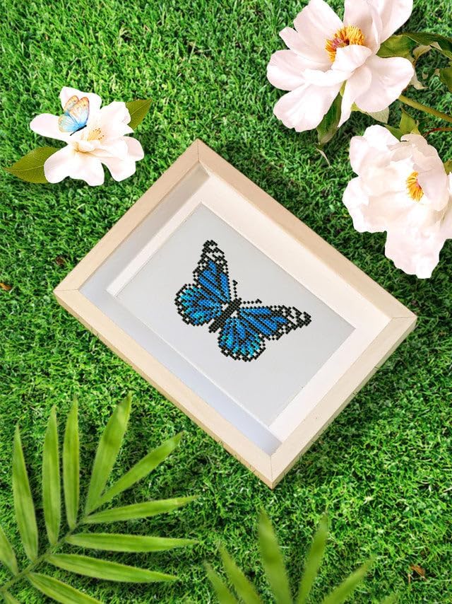Figured'Art Mini Serie Diamond Painting Erwachsene - Schmetterlinge 2 - Premium-Box mit 12 Stück 15x