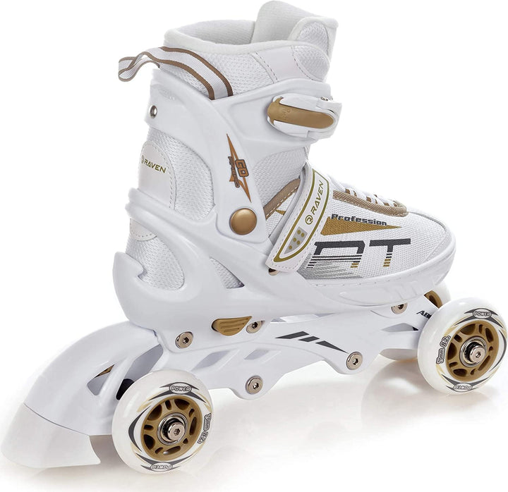 RAVEN Profession 4in1 Inlineskates Triskates Rollschuhe Schlittschuhe Inliner für Kinder und Erwachs