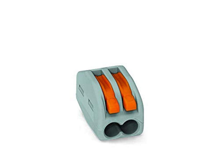 WAGO® Klemme, 2-Leiter, 4 mm², Verbindungsklemme mit Hebel, 222-412 (50 Stück) & Klemme, 2-Leiter, V