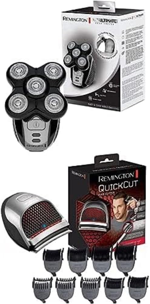 Remington Haarschneide Set: Haarschneidemaschine HC4250 [Edelstahlklingen, 9 Aufsteckkämme, Tasche]