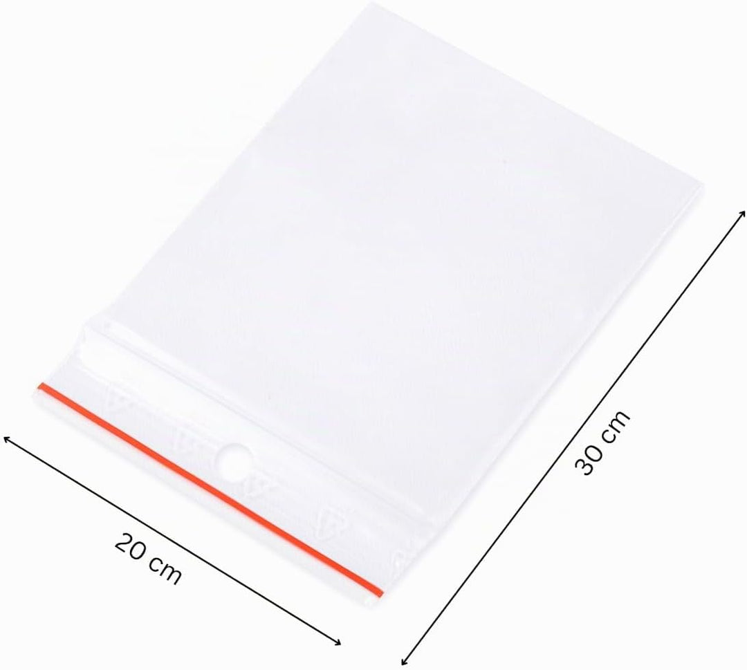 100 Kleine Beutel ZIP 20 x 30 cm Plastiktüten Lebensmittelbeutel 20 x 30 cm 100 stück, 20 x 30 cm 10