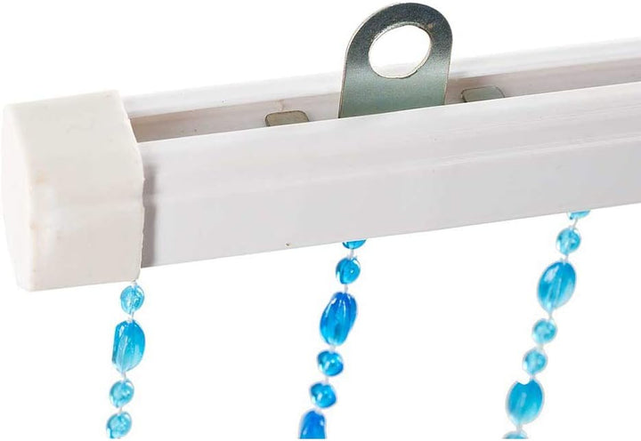 HAB & GUT -DV0183- Türvorhang KLUNKER Blau-Hellblau 90x200 Perlenvorhang Blue-marine, Blue-marine