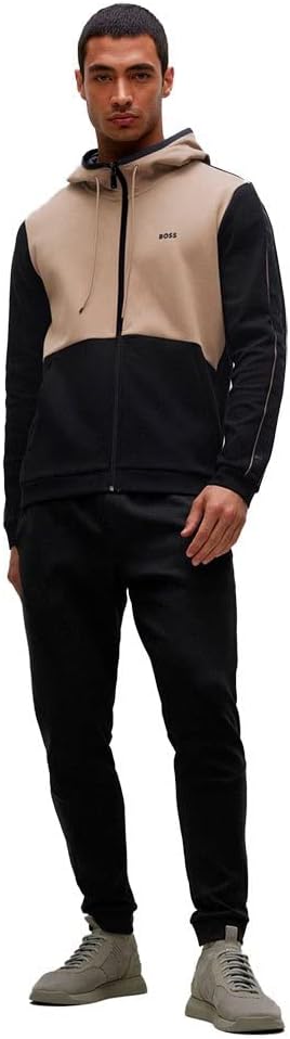 BOSS Athleisure Herren Sweatjacke Saggy Schwarz X-Large