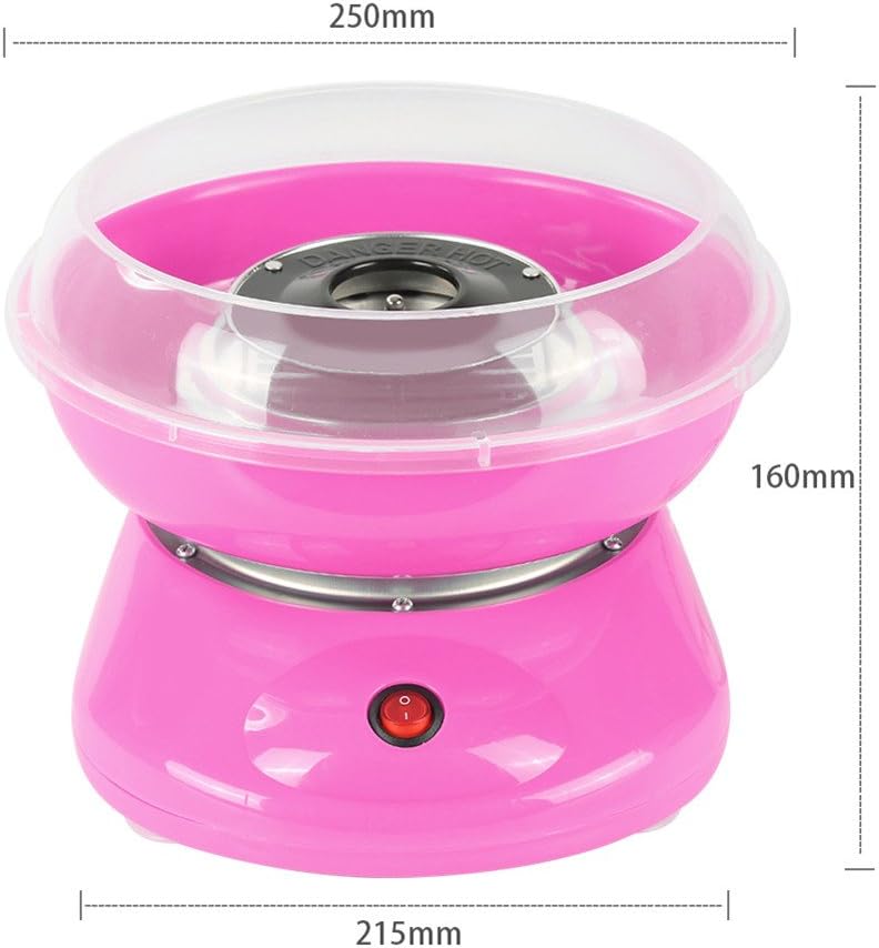 Mini Automat Zuckerwattemaschine Zuckerwattegerät CandyMaker 220V EU 450W Rosa, Rosa