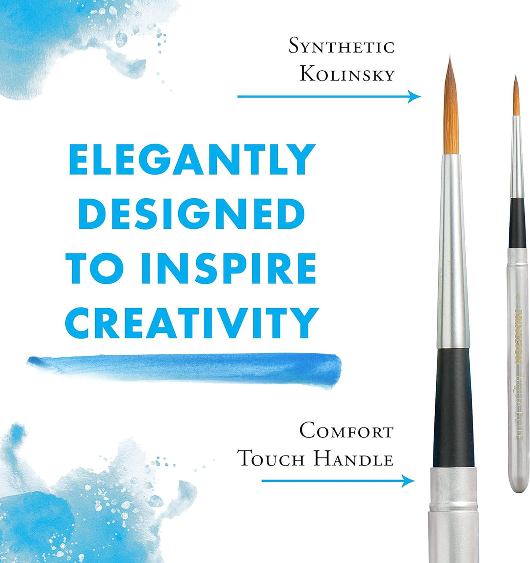 Princeton Aqua Elite NextGen Artist Travel Brush, Series 4850 Synthetic Kolinsky Sable for Watercolo