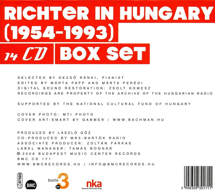 Richter in Ungarn, Audio-CD