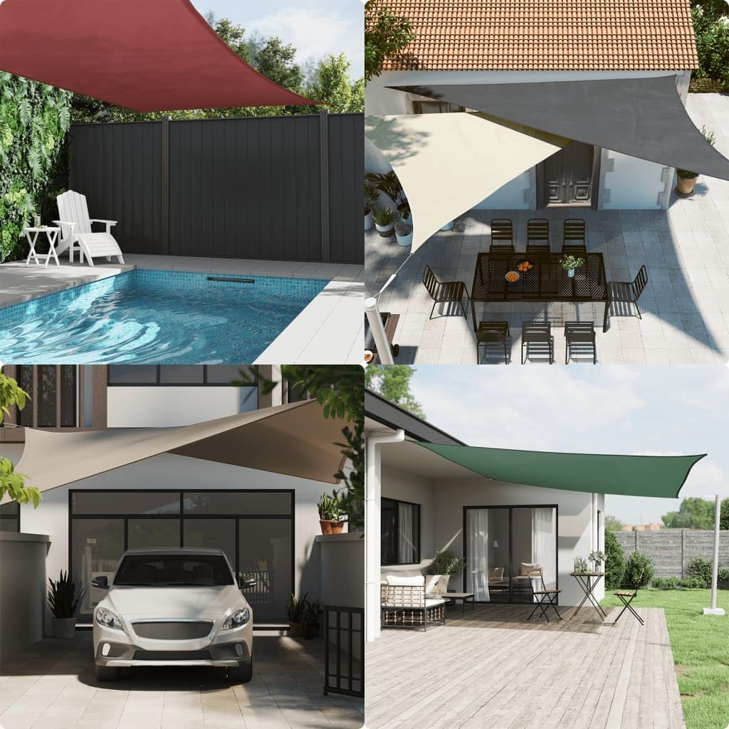 vidaXL Sonnensegel Rechteckig 4x6m Anthrazit Garten Sonnenschutz Beschattung 4 x 6 m Anthrazit, 4 x