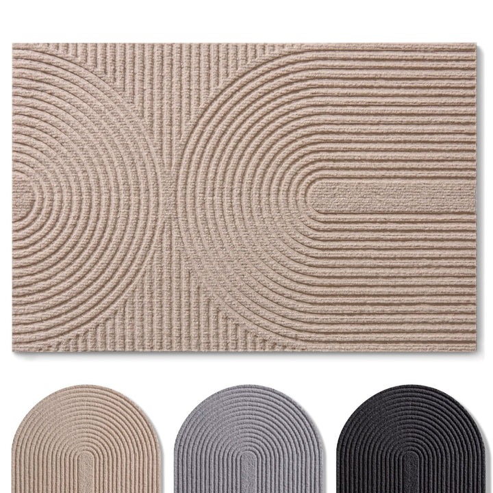 Blumtal Fussmatte 40x60 cm - rutschfeste Schmutzfangmatte - Fussabtreter mit Muster - Fussmatten Hau
