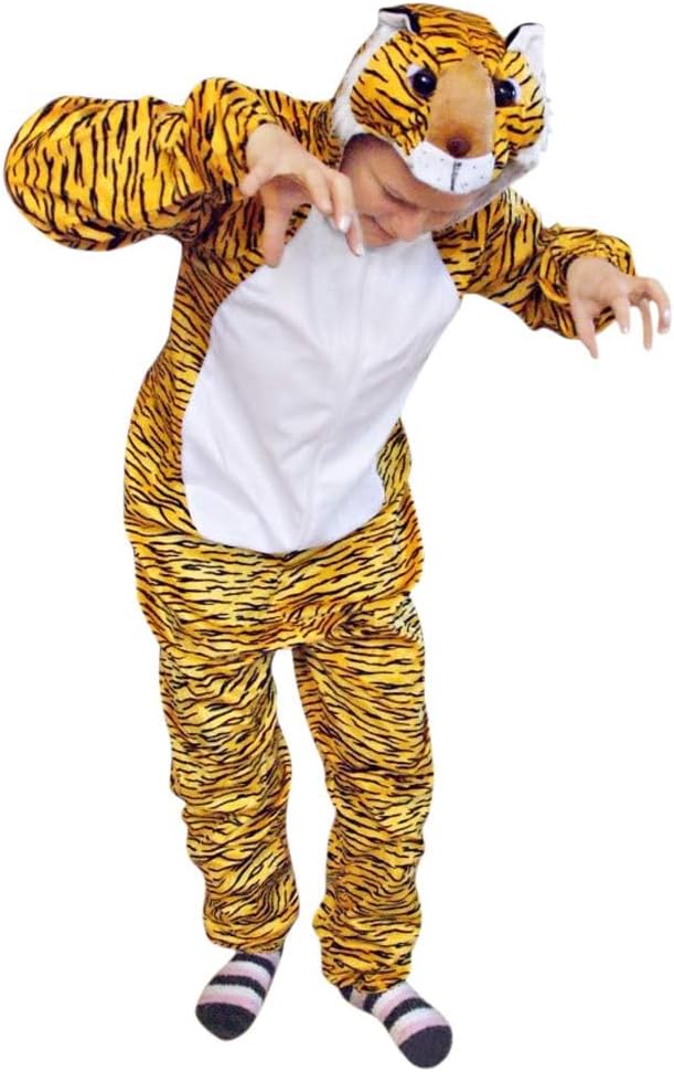 Ikumaal Tiger-Kostüm, An28 M-L, für Erwachsen-e Männer Frau-en, Wild-Katze Katzen Kostüm-e Fasching