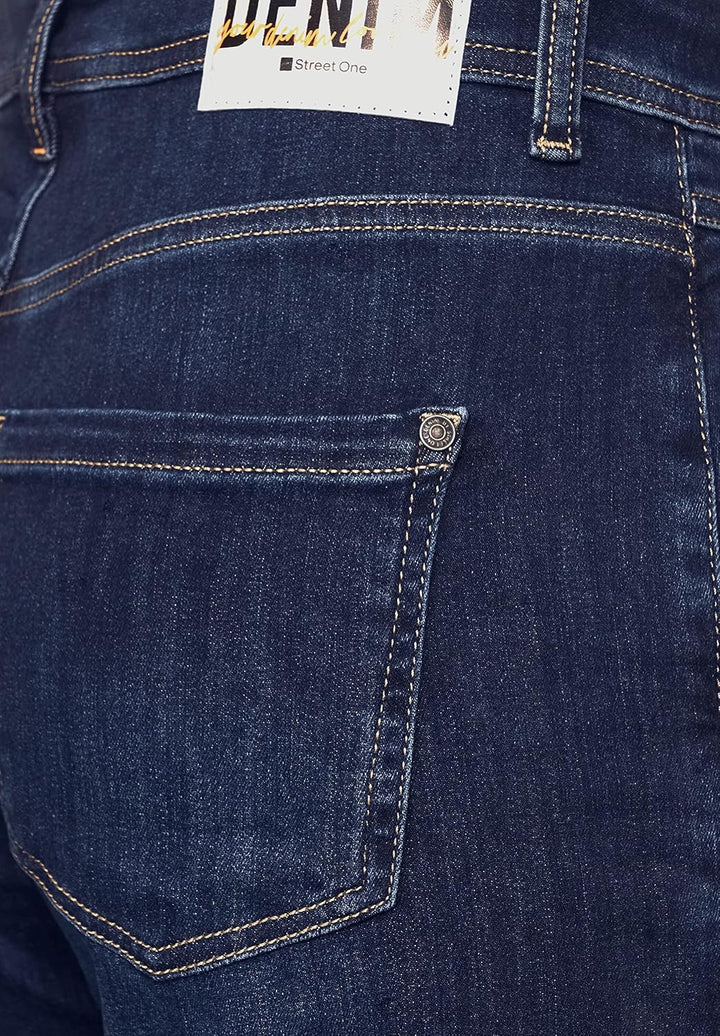 Street One Damen Culotte Jeanshose 28W / 32L Deep Indigo Used, 28W / 32L Deep Indigo Used