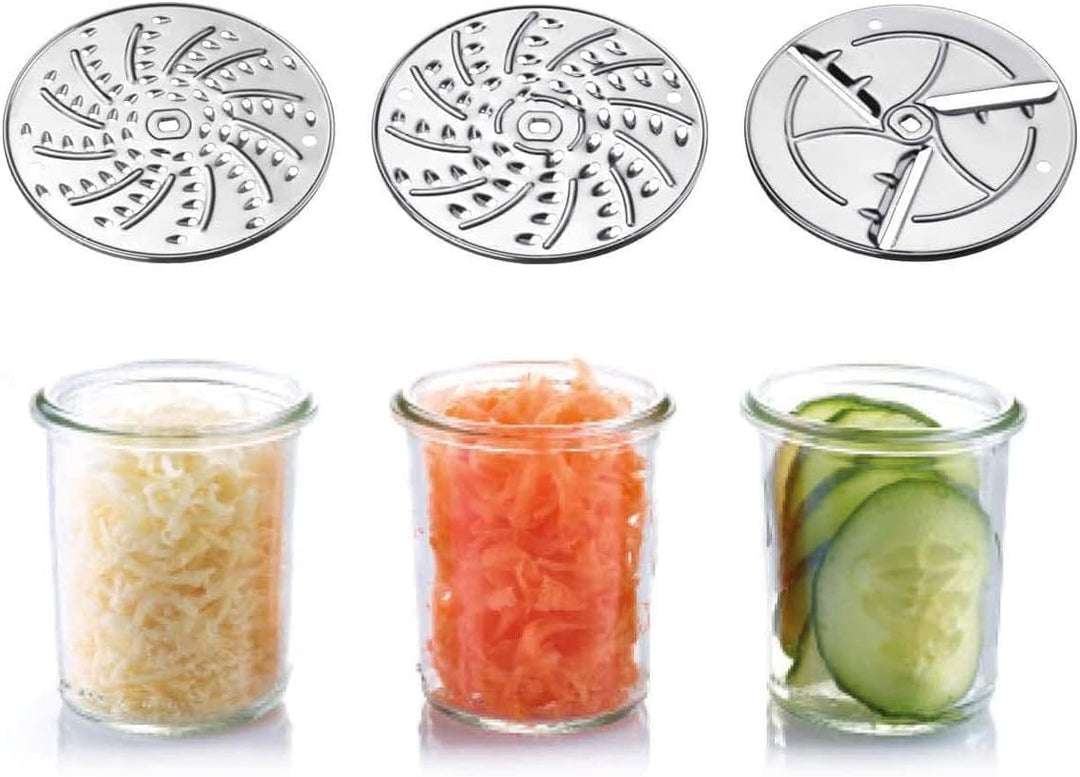 Westmark Gemüseschneider mit Edelstahlklingen - kompakter Gemüsehobel inkl. 3 Scheiben - ideal zum h