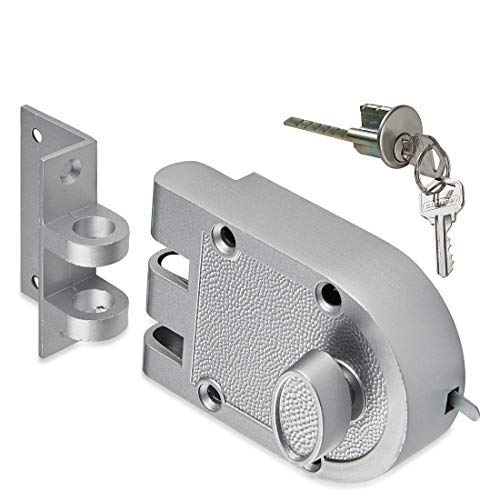 SUMBIN Jimmy Proof Riegel-Türschloss, silberfarben