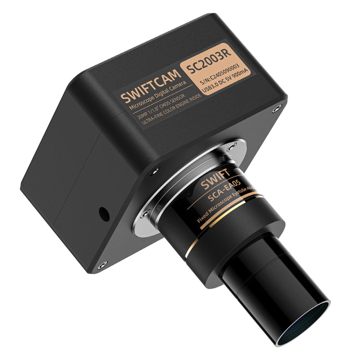 SWIFT Swiftcam SC2003R-CK – 20-MP Kamera für Mikroskope, USB-3.0-Direktkopplung, 0,5× Reduktionsopti