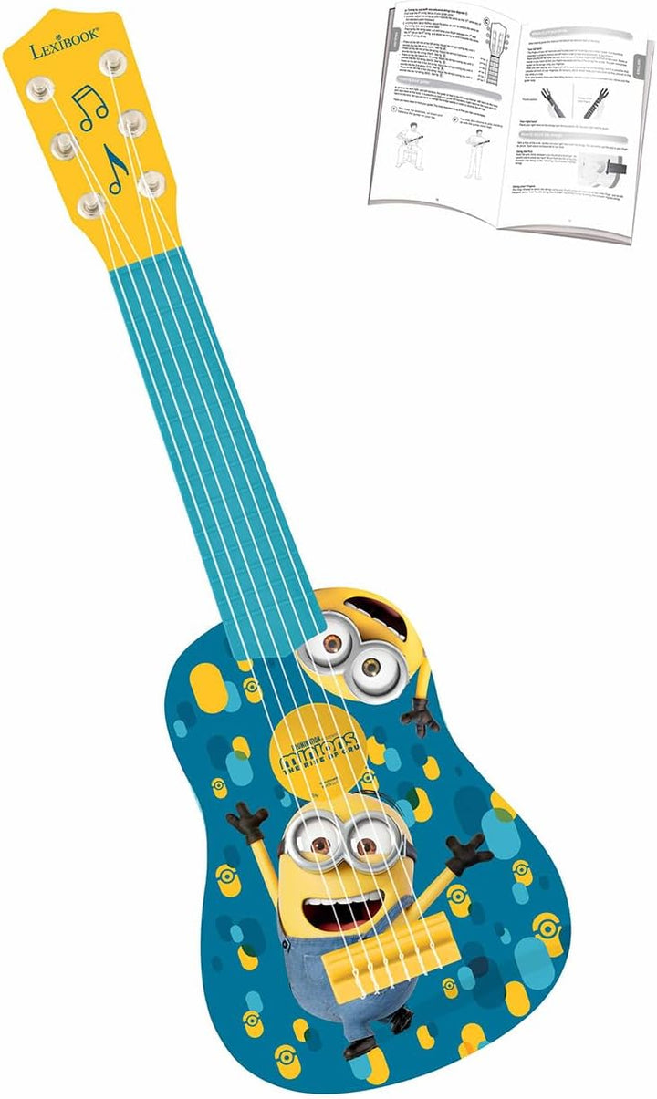 Lexibook, Ich - Einfach unverbesserlich Minions, Meine erste Gitarre für Kinder, 6 Nylonsaiten, 21“