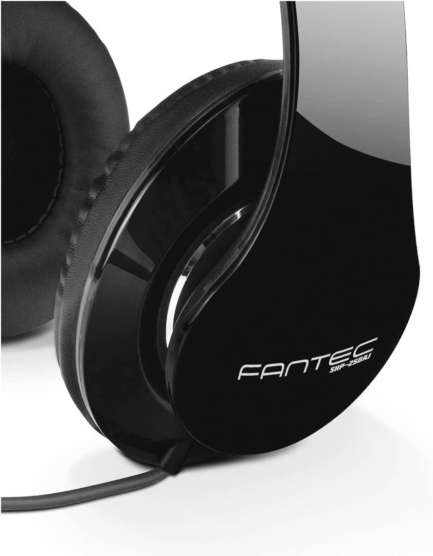 FANTEC 2470 SHP-250AJ-BB Stereo Kopfhörer, schwarz, 175 x 75 x 195 mm (B x T x H), Schwarz