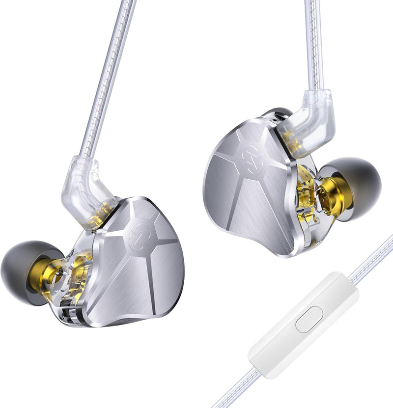 keephifi CCZ BC04 HiFi IEM In Ear Monitor, In-Ear-Kopfhörer mit 1BA und 1DD, leichte Gaming-Kopfhöre