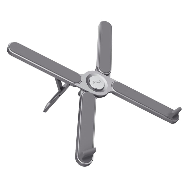 Trust Macy Faltbarer Laptop Ständer 17.3 Zoll, Aluminium Klappbarer Laptop Halter, In 7 Stufen Höhen