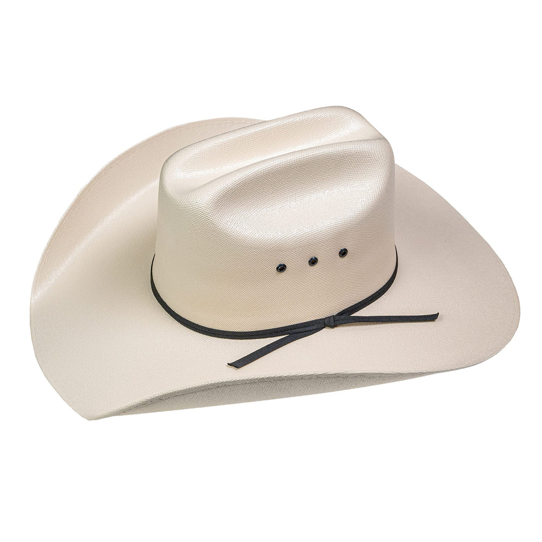Lone Star Hats – Western Straw Cowboy Hut aus 100% Canvas mit schwarzem Hutband – Fester Westernhut