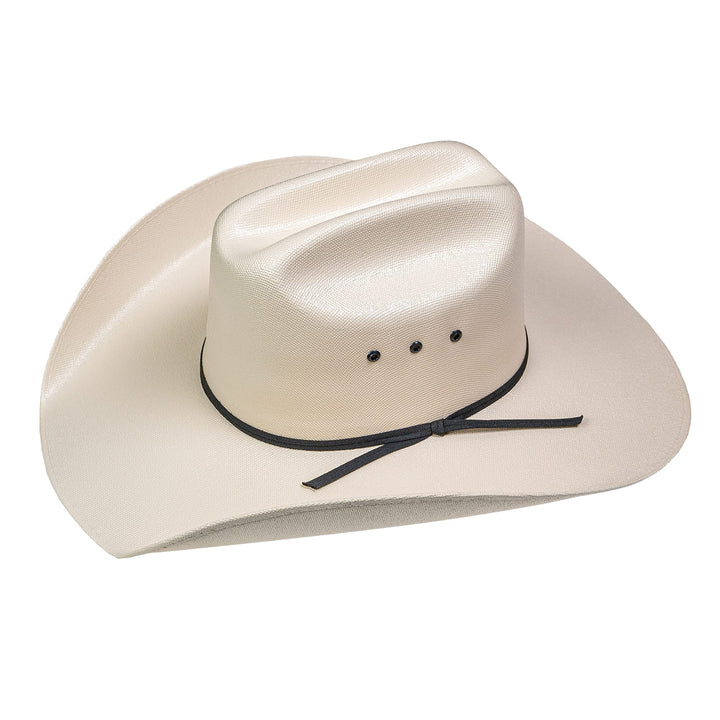 Lone Star Hats – Western Straw Cowboy Hut aus 100% Canvas mit schwarzem Hutband – Fester Westernhut