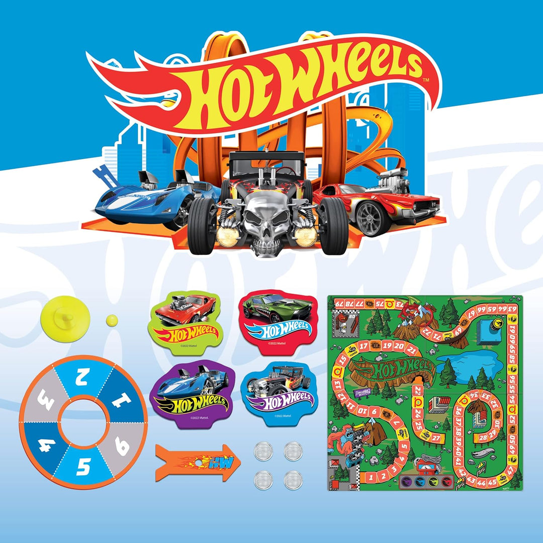 Lisciani - HOT WHEELS Speed Race Spiel - Das klassische Rennspiel für Kinder ab 5 Jahren - Gesellsch