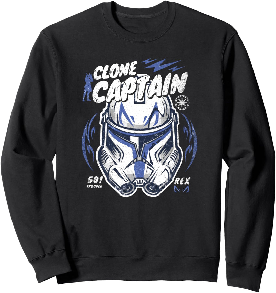 Star Wars The Clone Wars Clone Captain Rex Helmet Sweatshirt
